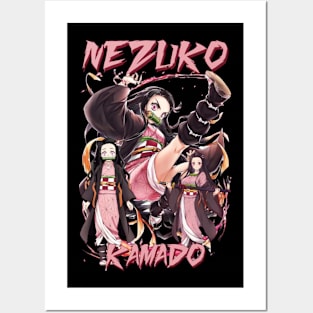 Nezuko kamado Posters and Art